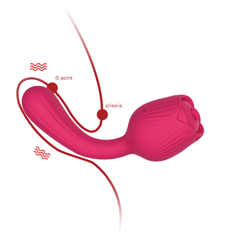 Rose Vibrator Female Masturbator Sucking Nipple Vibrator