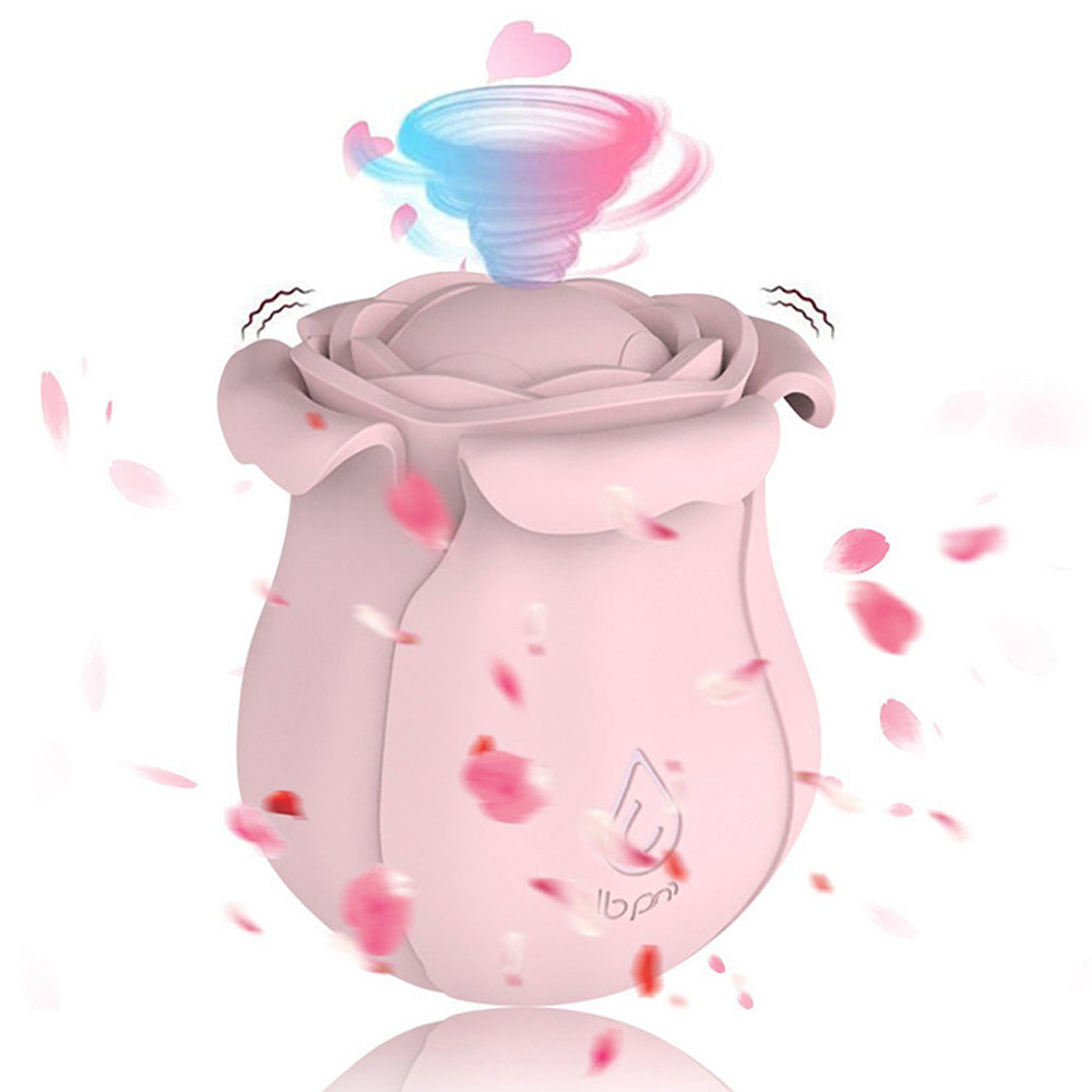 Vibrating Rose 10 Speed Rotary Suction Rose Suction Vibrator