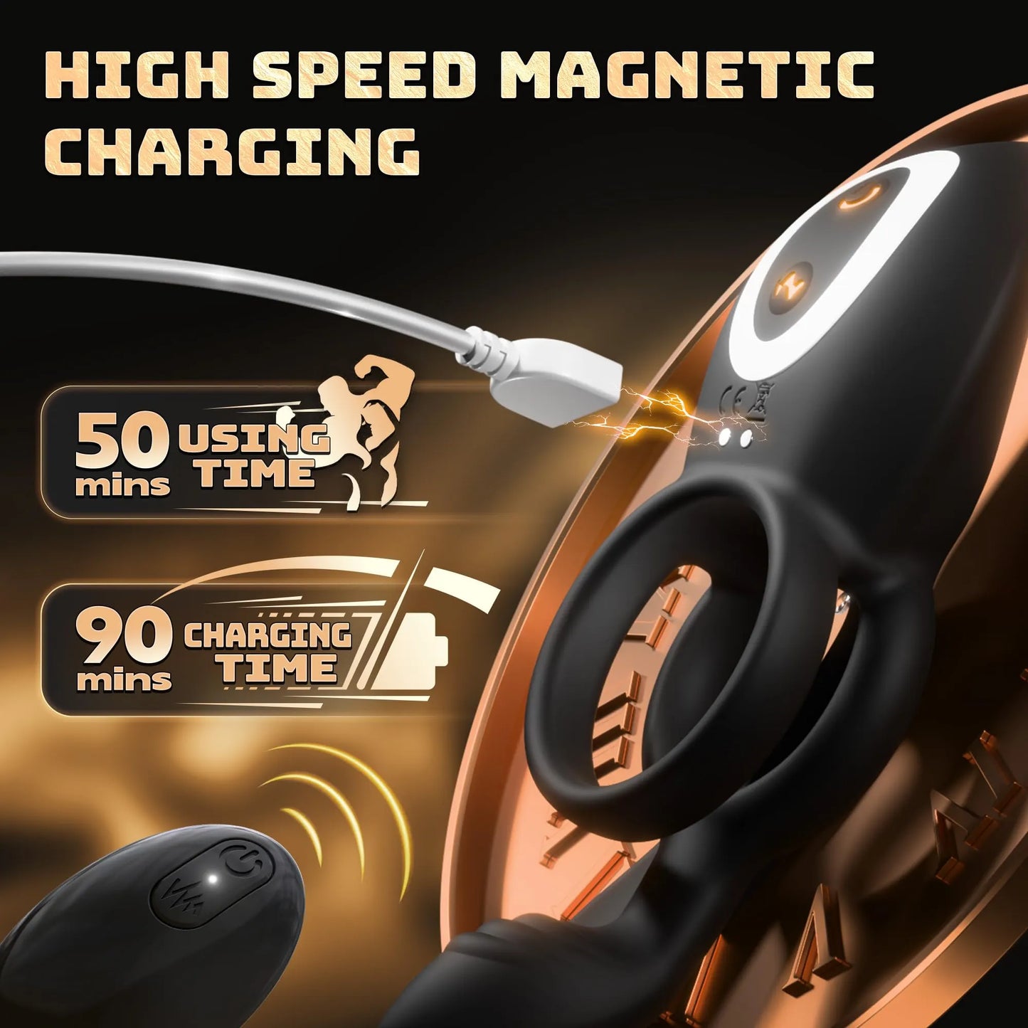 ⚡2026 New Product Presale ⚡49% off - 4-in-1 Cock Ring Vibrator