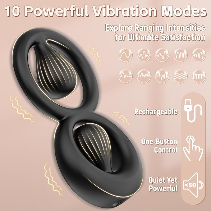 🔥2026 Special Launch Supreme Leader - 💖8-shaped Vibration Ring - Double The Pleasure, Double The Power