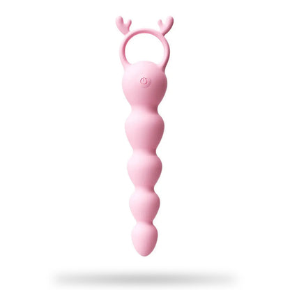 12 Frequency Pink Vibrating Anal Beads G-spot Stimulator