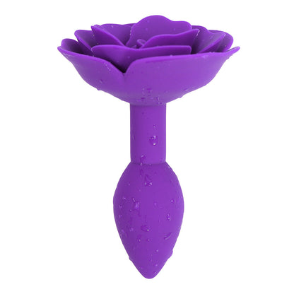 Rose Purple Butt Plug Training Anal Plug Backyard Sex Toys