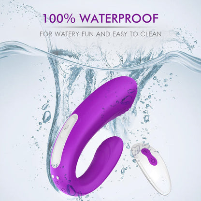 9 Frequency Vibration Couples Vibrator Wireless Remote Pink Vibrator