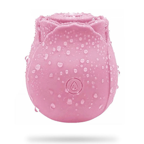 Pink Rose Suction Vibrator 7 Frequency Sucking Clit Massage Rose Toy