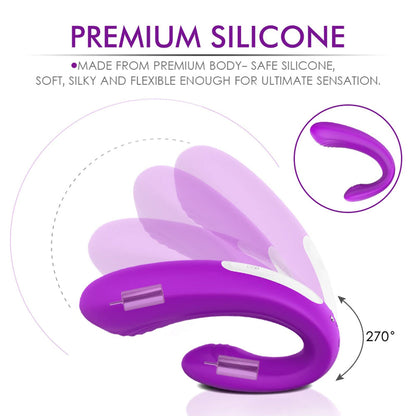9 Frequency Vibration Couples Vibrator Wireless Remote Pink Vibrator