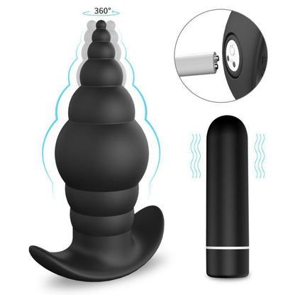 Silicone Anal Plug Bullet Anal Massager Vibrating Anal Plug