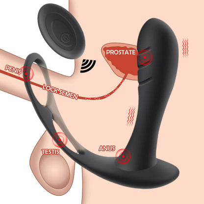 Prostate Massage Lock Fine Vvibration Wireless Remote Control Anal Plug