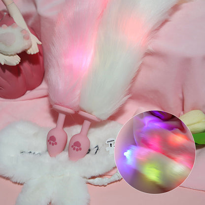 Colorful Luminescent Silicone Butt Plug
