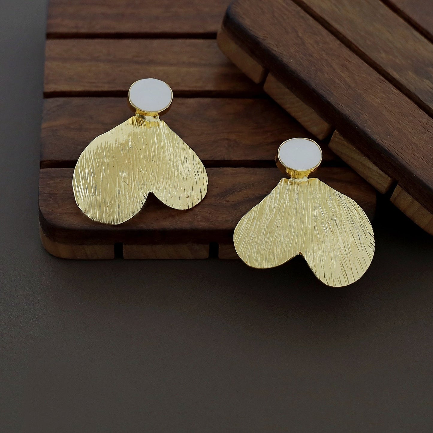 Golden Heart Earring