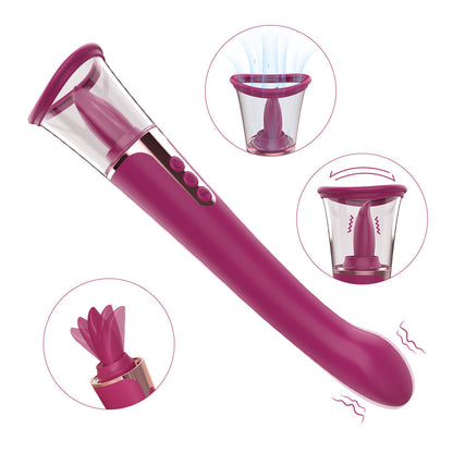 3 in 1 Clit Licking Sucking G Spot Vibrator