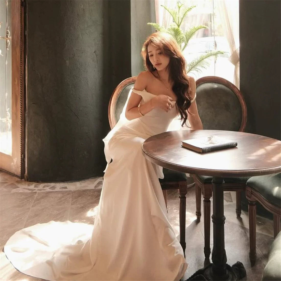 Bxucca | Backless Suspender Evening Dress for Women – Elegant Floor-Length Banquet Gown