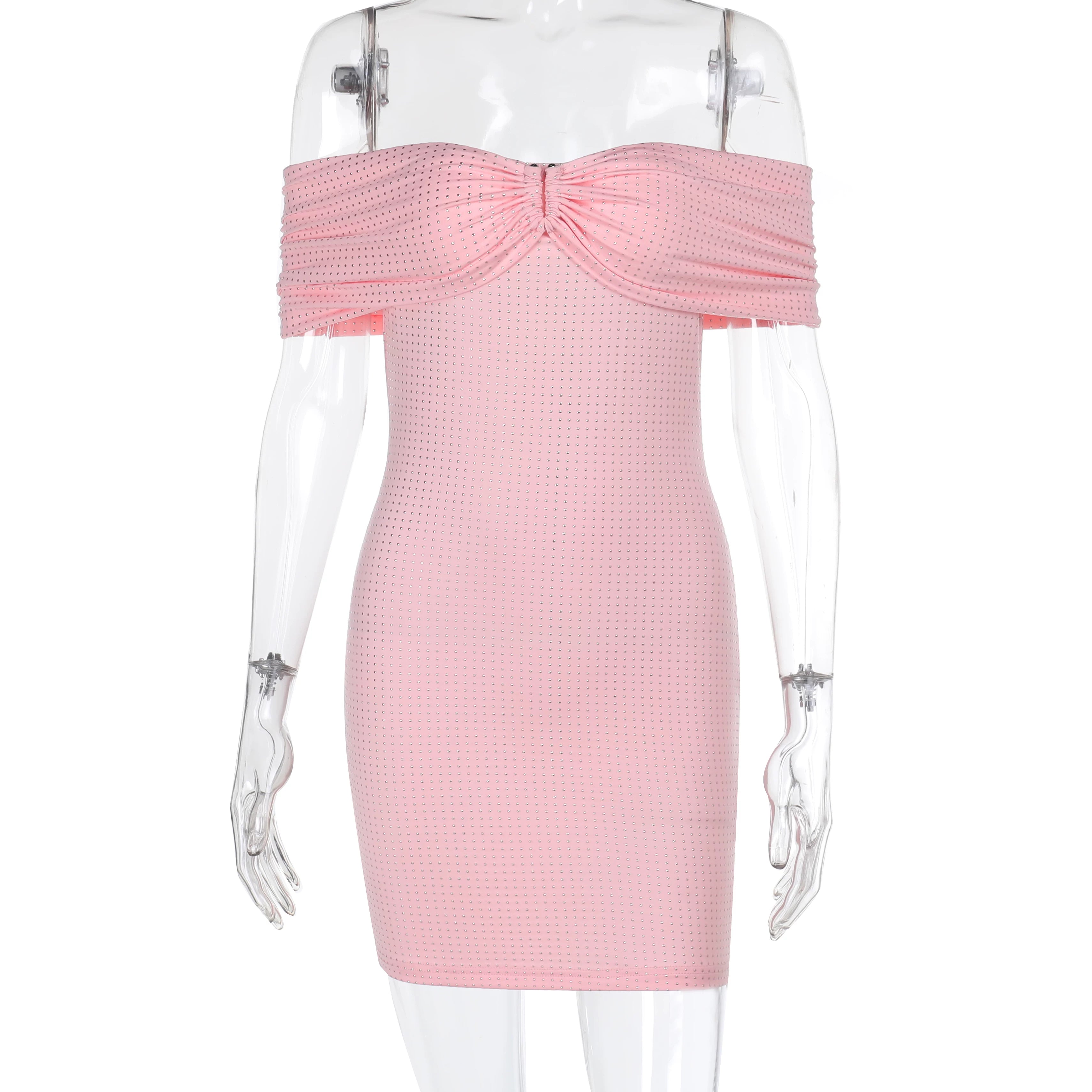 Bxucca | One-Shoulder Flash Tube Top Dress for Women – Slim-Fit Waist and Hip Summer Skirt