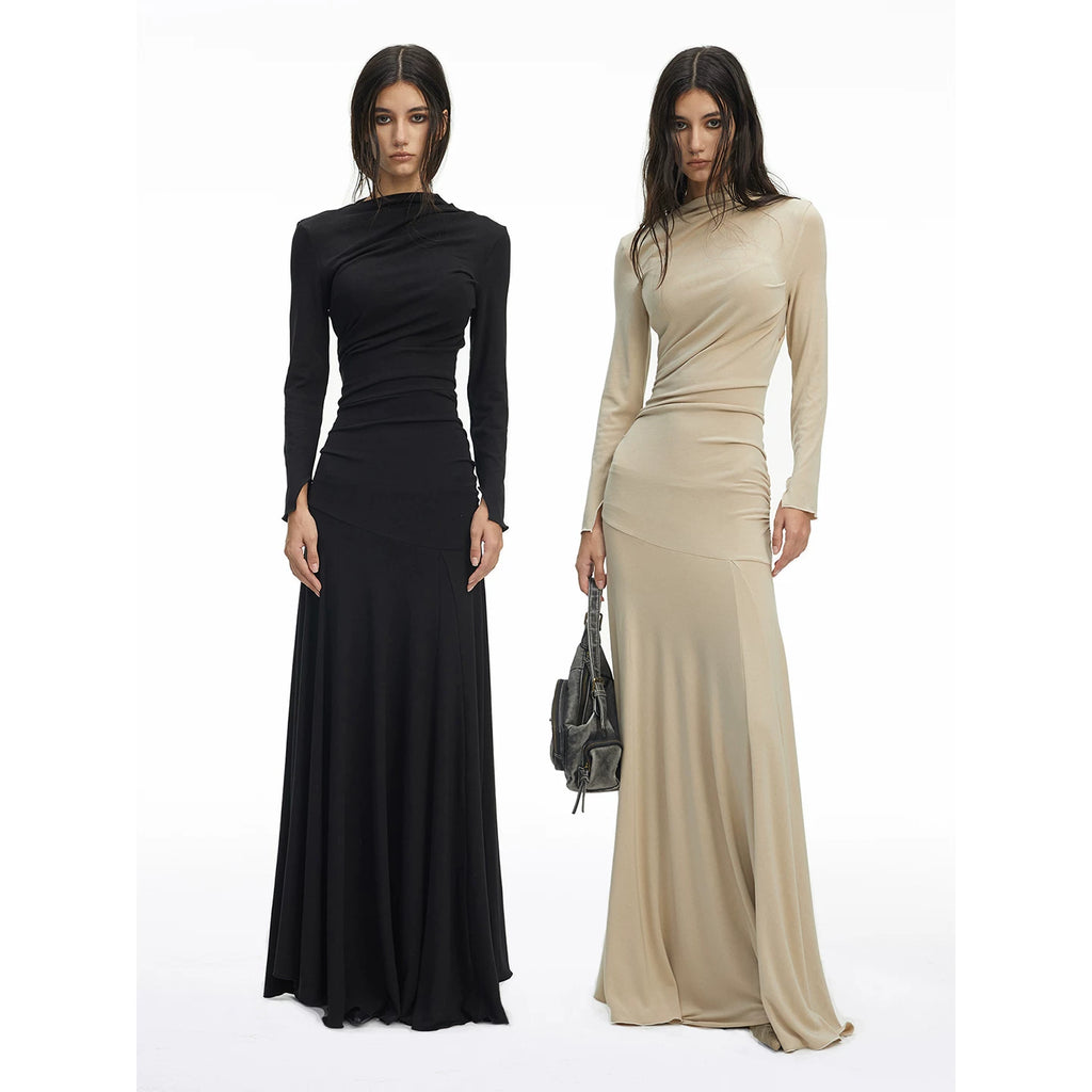 Bxucca | High-End Knitted Stretch Dress for Women – Slim-Fit Elegant Knitwear