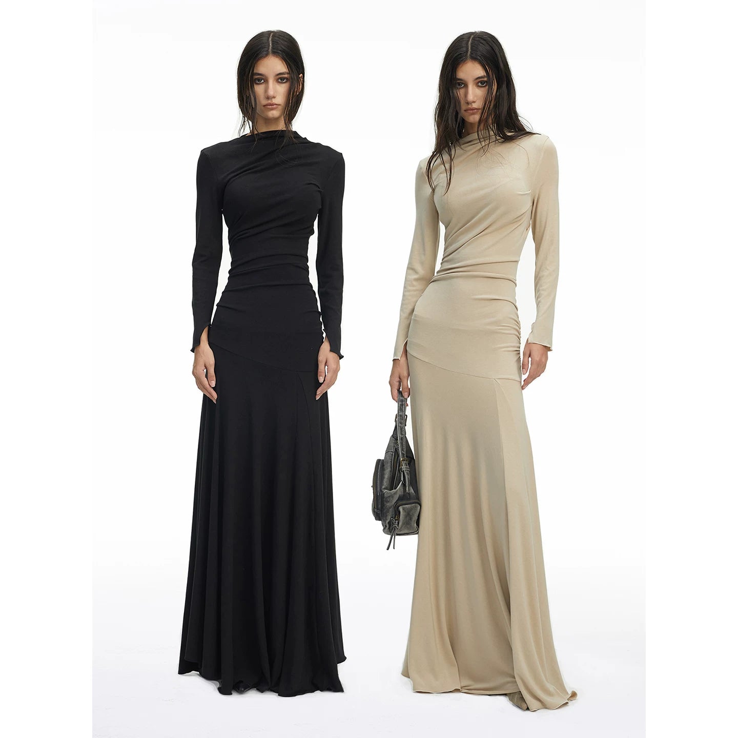 Bxucca | High-End Knitted Stretch Dress for Women – Slim-Fit Elegant Knitwear