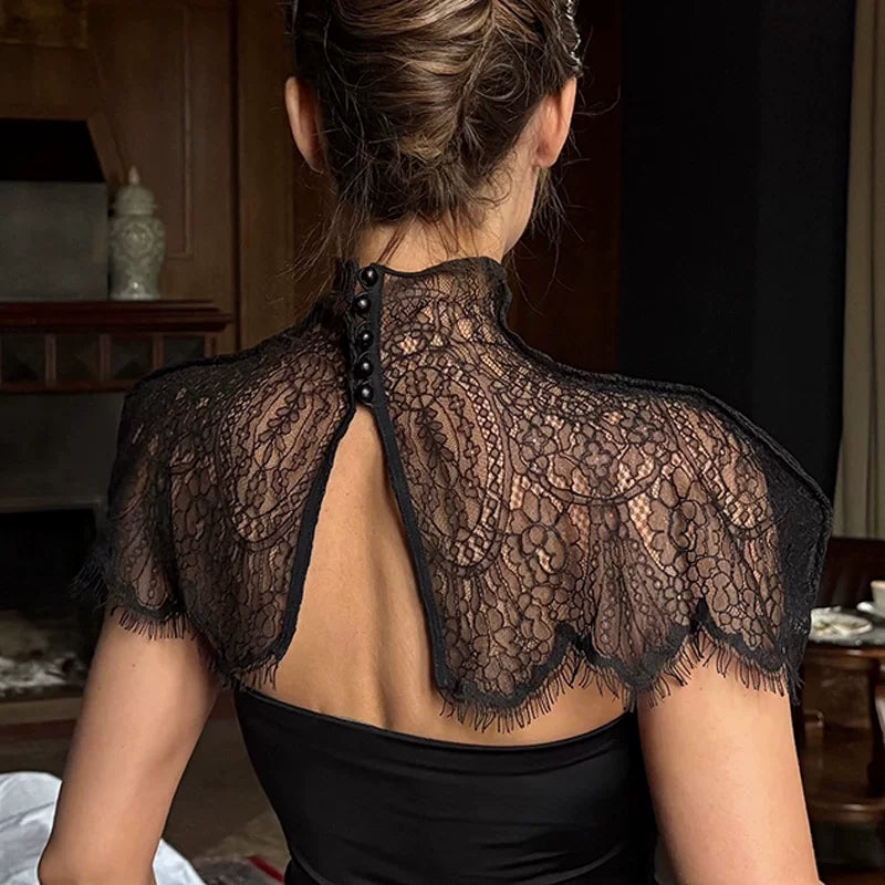 Bxucca | Elegant Tube Top Dress for Women – Sexy Side-Slit Lace Long Skirt Evening Outfit