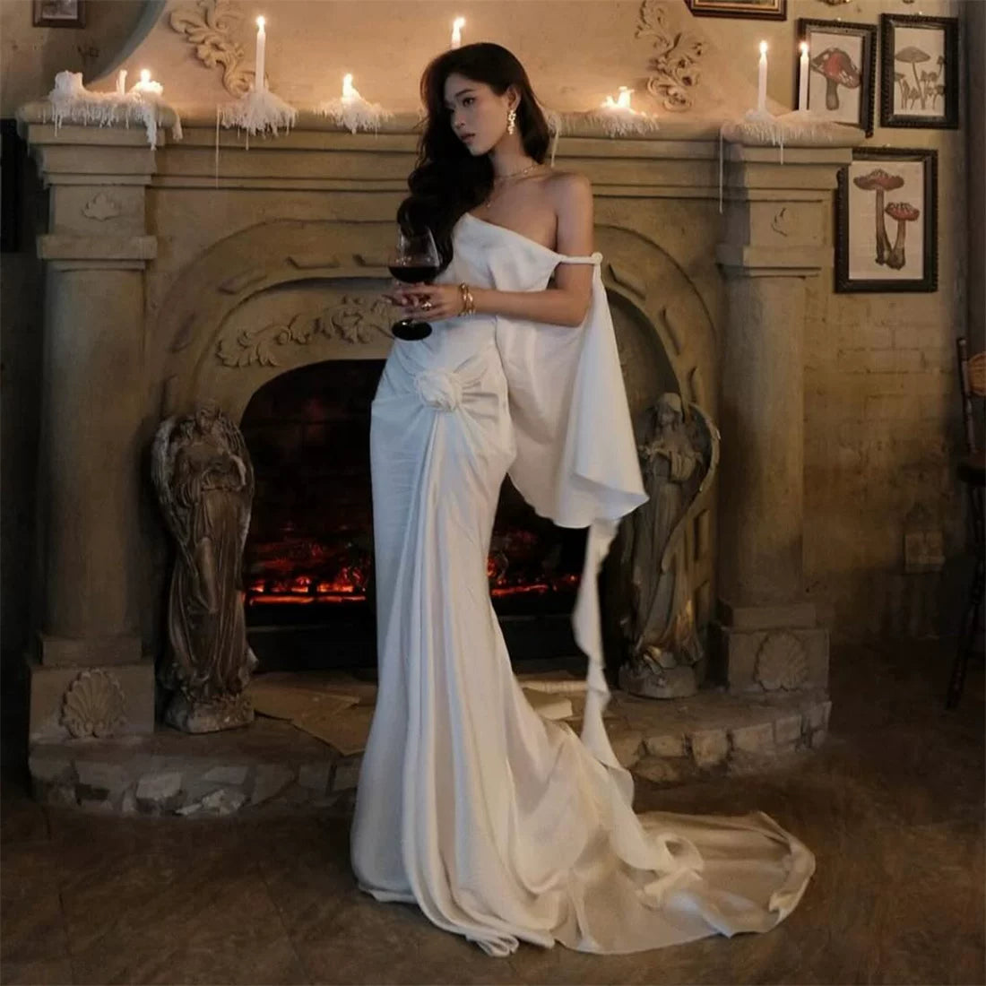 Bxucca | Backless Suspender Evening Dress for Women – Elegant Floor-Length Banquet Gown