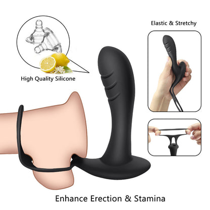 Prostate Massage Lock Fine Vvibration Wireless Remote Control Anal Plug