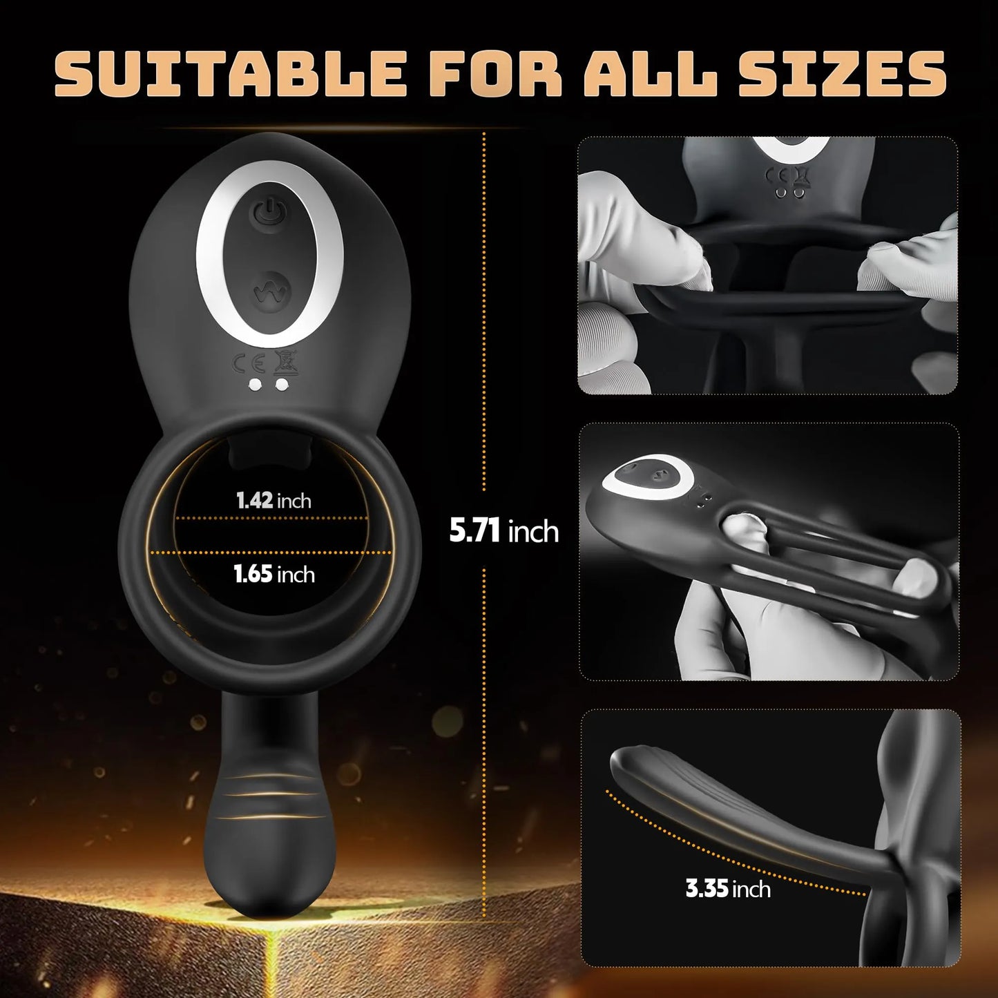 ⚡2026 New Product Presale ⚡49% off - 4-in-1 Cock Ring Vibrator