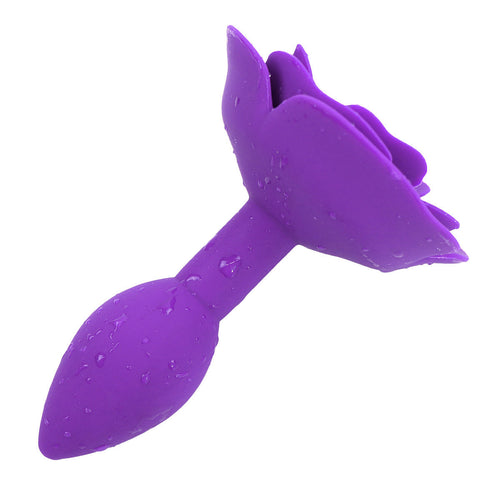 Rose Purple Butt Plug Training Anal Plug Backyard Sex Toys