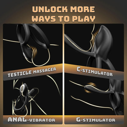 ⚡2026 New Product Presale ⚡49% off - 4-in-1 Cock Ring Vibrator