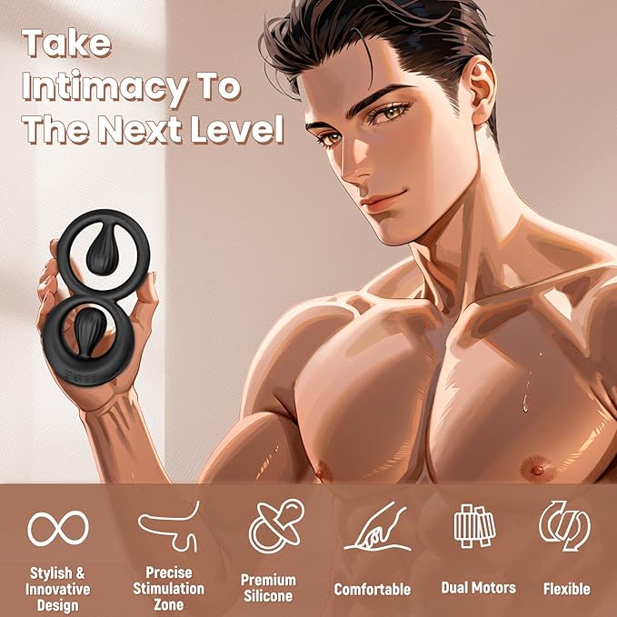 🔥2026 Special Launch Supreme Leader - 💖8-shaped Vibration Ring - Double The Pleasure, Double The Power